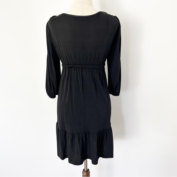 Zimmermann 3/4 Sleeve Black Mini Dress Size 0 - Picture 2 of 3